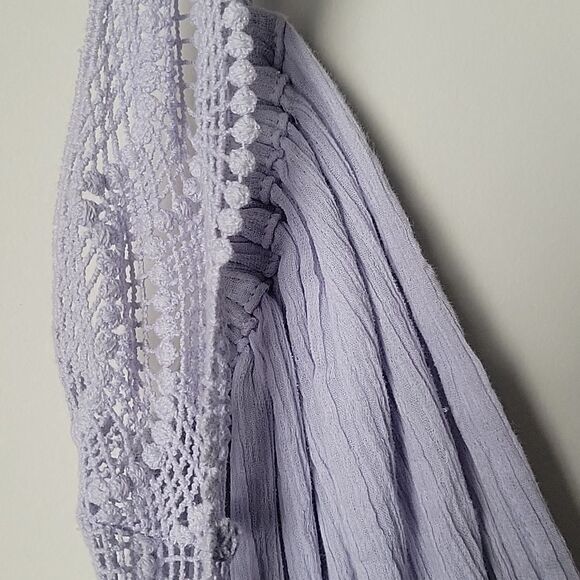 NWT Free People 200 Degree Mini Dress XS Boho CottageCore Sexy Backless Crochet - Picture 7 of 12